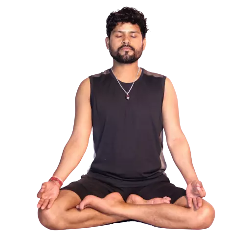 Rishikesh Yog Kendra Teacher demonstrating a Vinyasa posture during a training class at Rishikesh Yog Kendra
