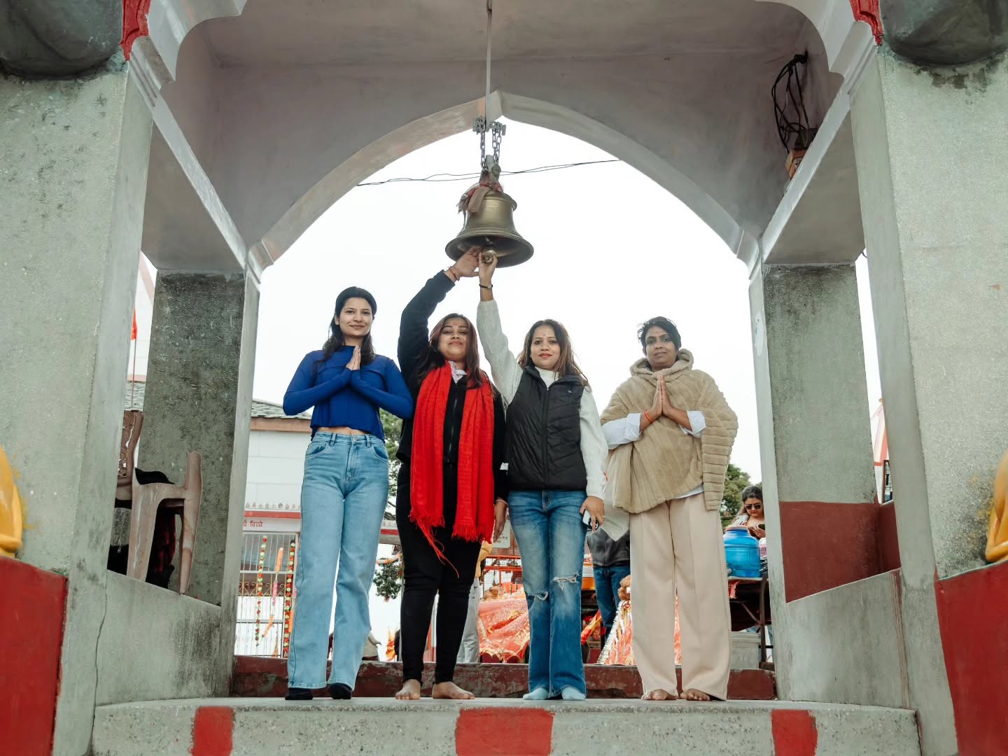 Residential campus life and satvik meals during the multistyle yoga course in Rishikesh
