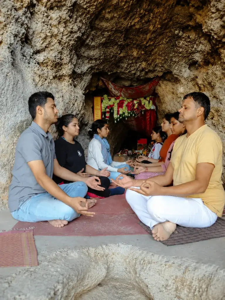 Rishi Vasishta's Cave excursion during the training in Rishikesh
