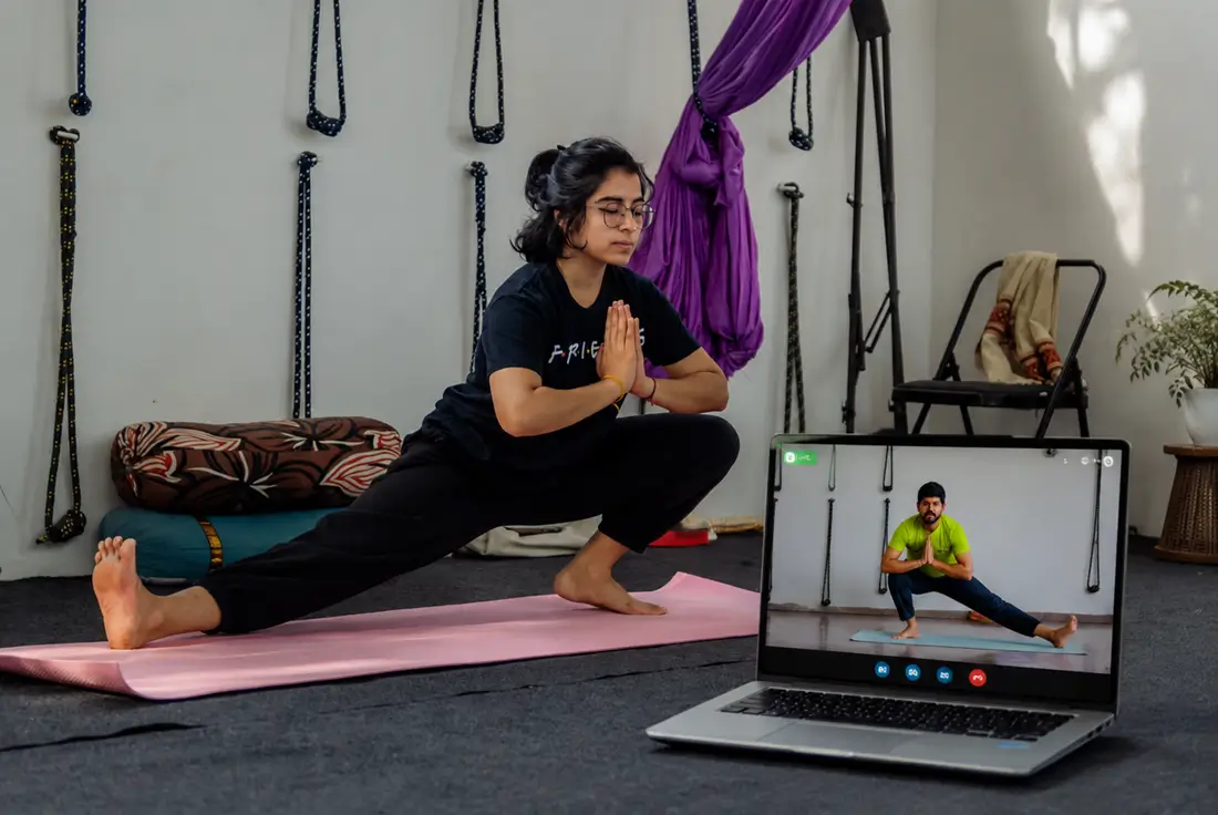 Pranayama and meditation on the online course