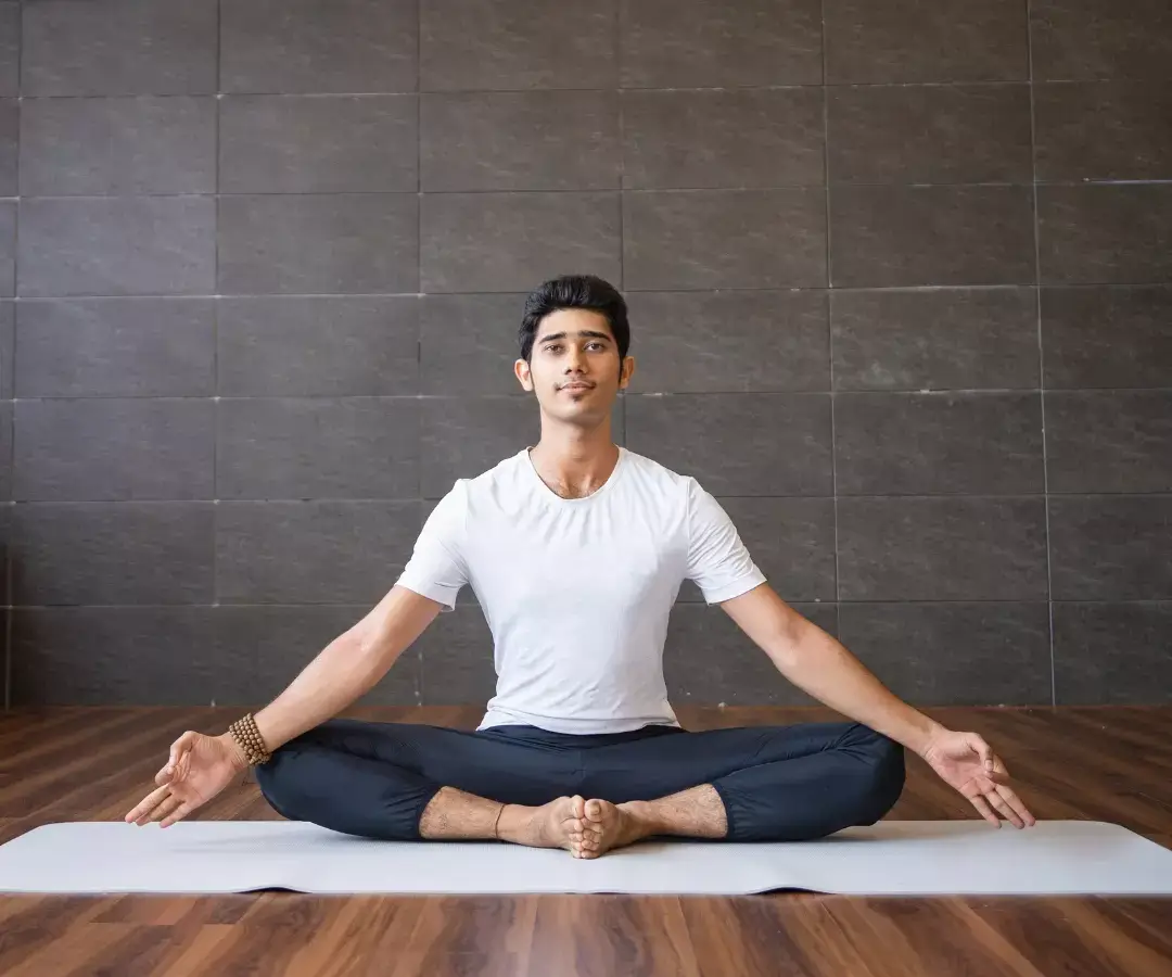 Pranayama practice on the online course