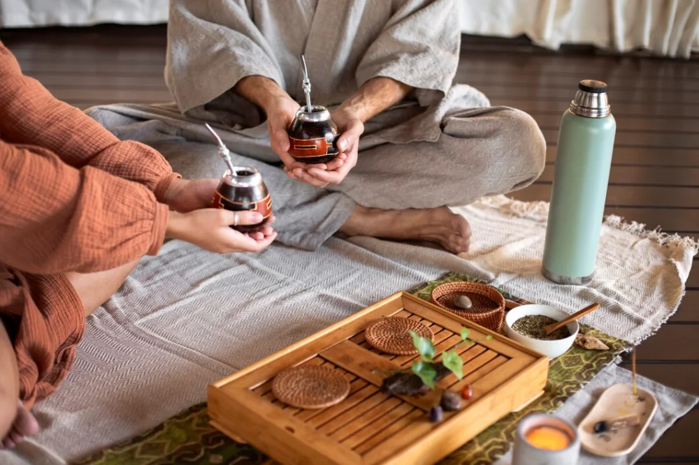 Meditation and gentle practice alongside the Panchakarma therapies