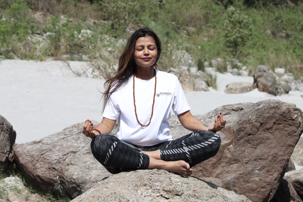 Evening meditation session during the retreat