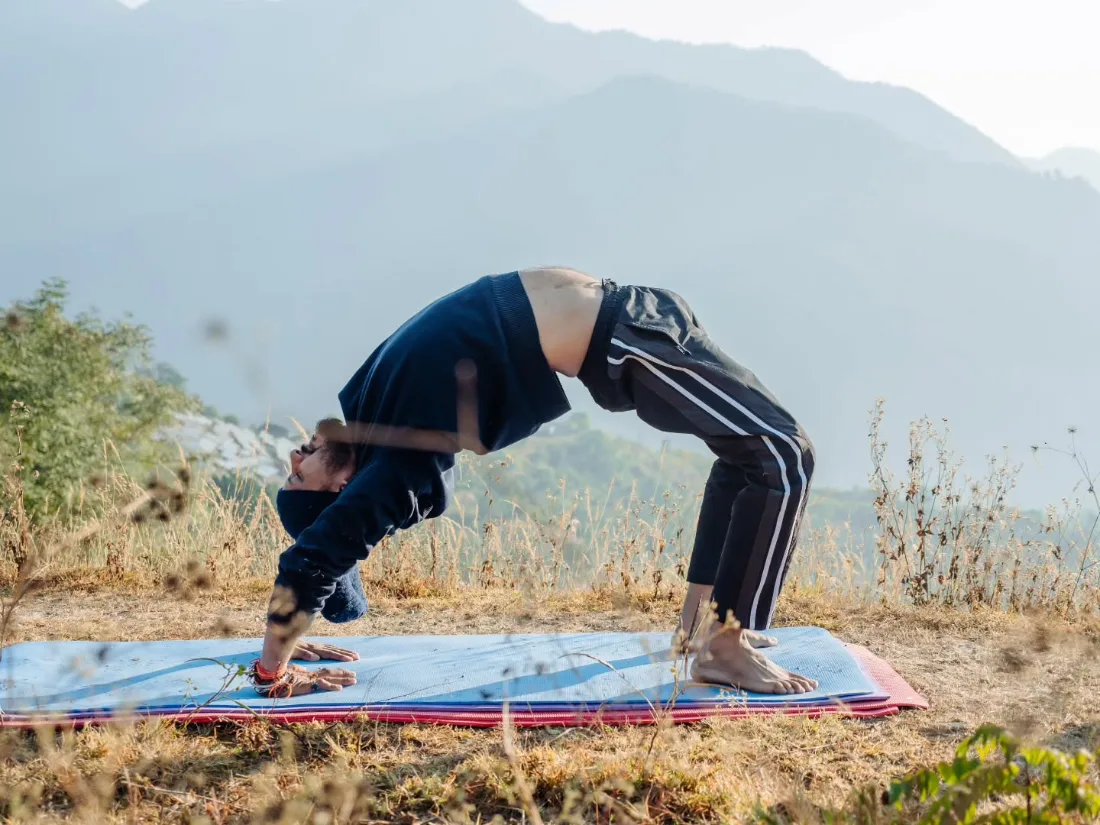 Backbend practice showing the depth of daily asana