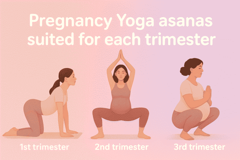 Pregnancy Yoga Asanas suited for each trimester