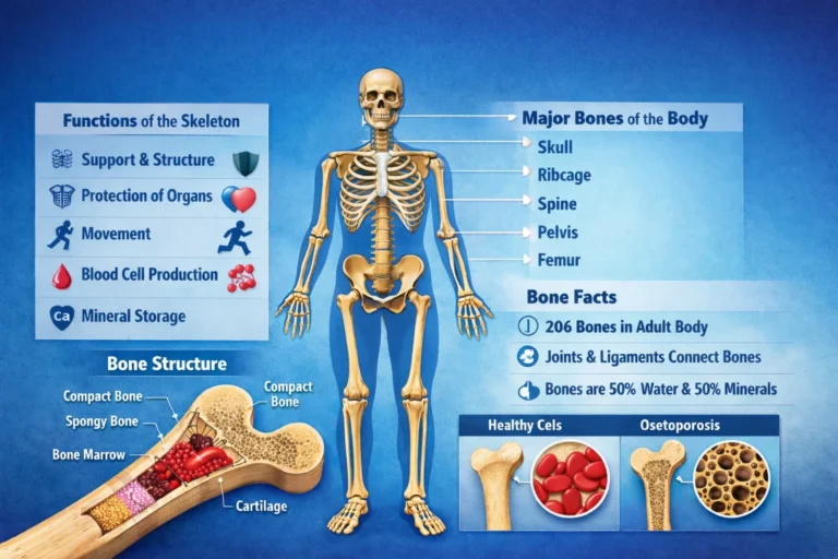 Skeleton System of the Human Body: Structure, Functions & Facts